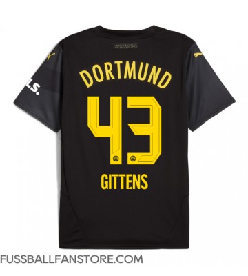 Borussia Dortmund Jamie Bynoe-Gittens #43 Replik Auswärtstrikot 2024-25 Kurzarm